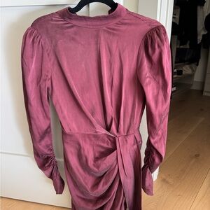Zimmermann Burgundy Mini Dress